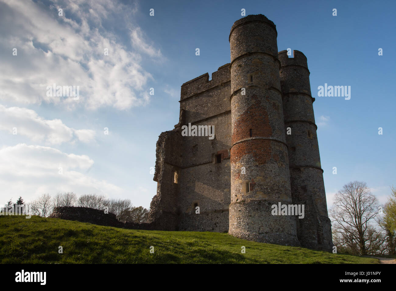 NEWBURY: Donnington Castle outside Newbury in Berkshire. Stock Photo