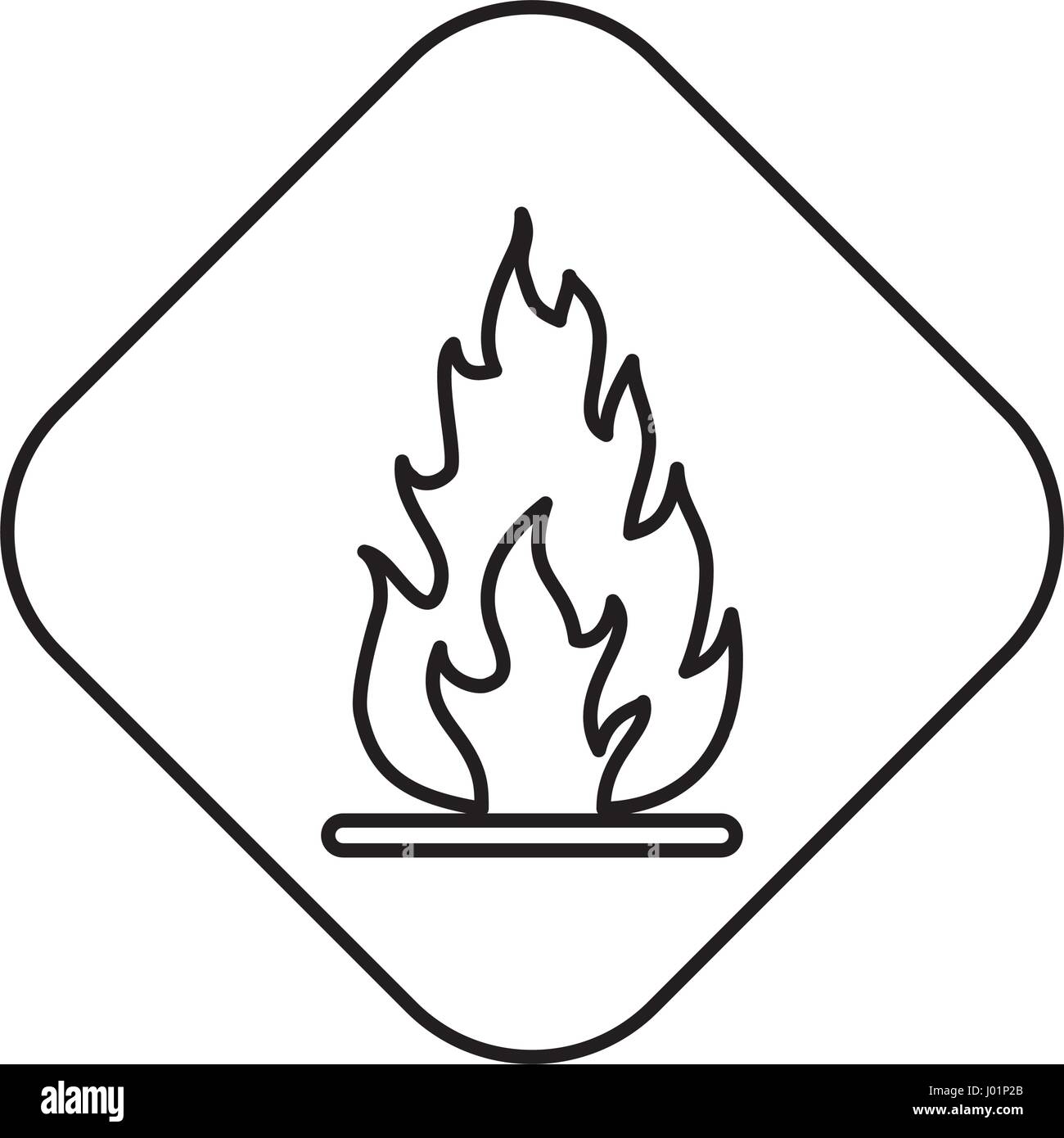Flammable advert sign icon vector illustration graphic design Stock ...