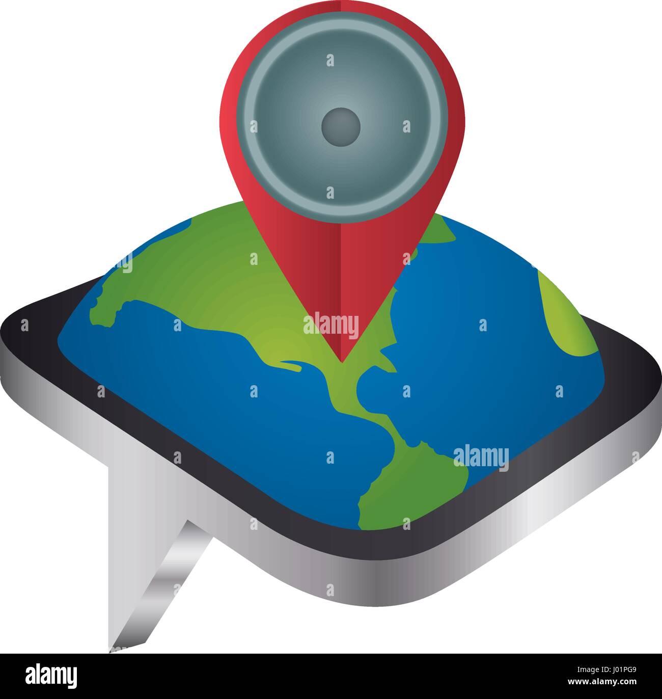 GPS map pointer icon vector illustration graphic design Stock Vector ...