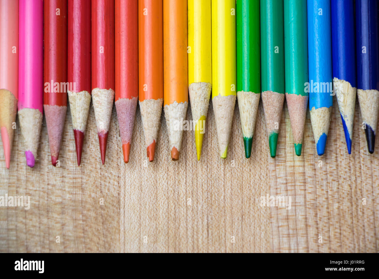 Row of rainbow pencils Stock Photo by ©scanrail 4186414