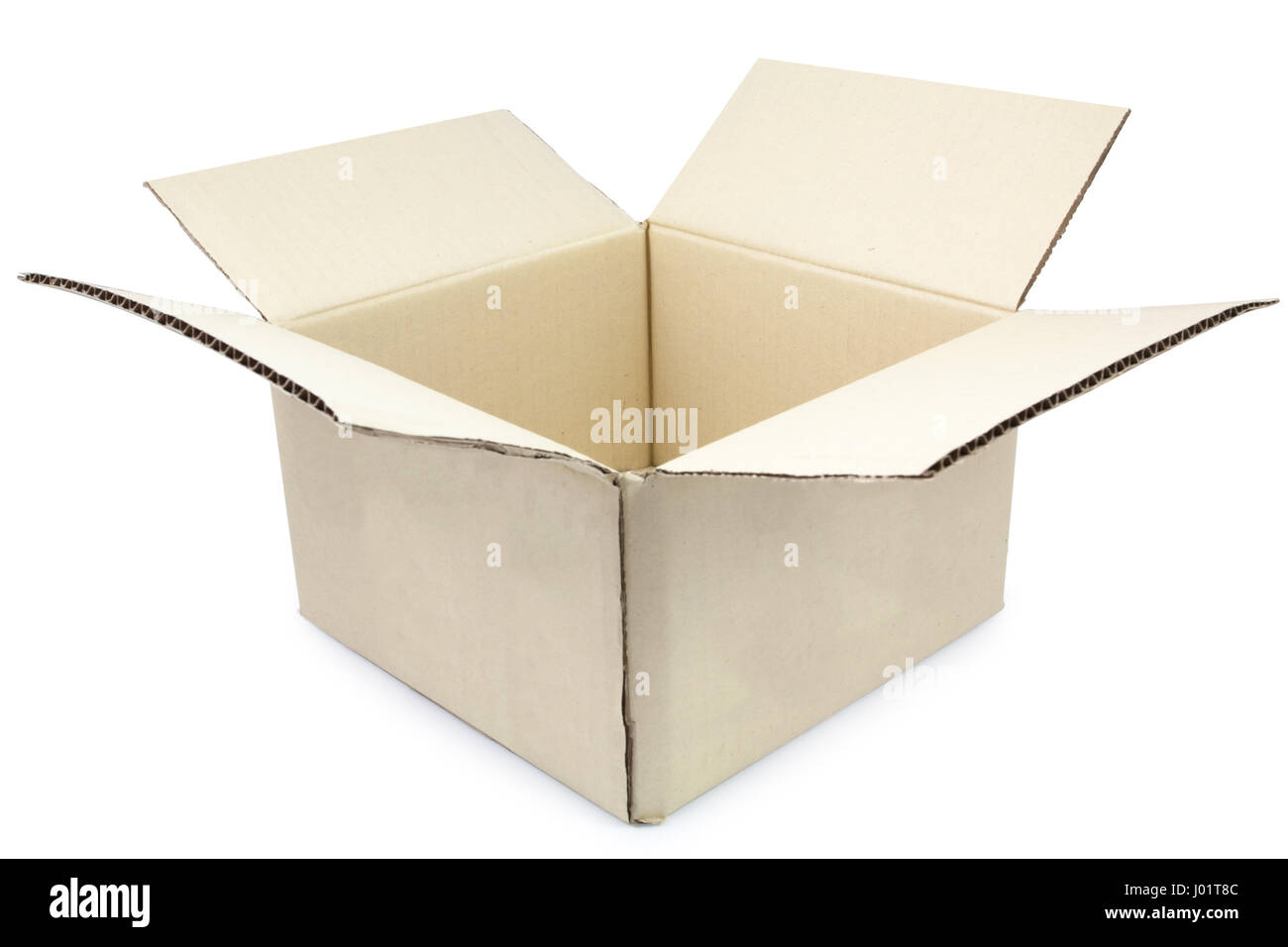 cardboard box isolated on a white background Stock Photo - Alamy