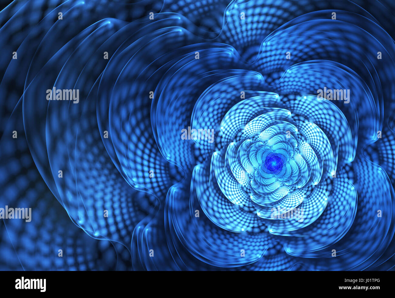 abstract fractal background, spiral, flower Stock Photo