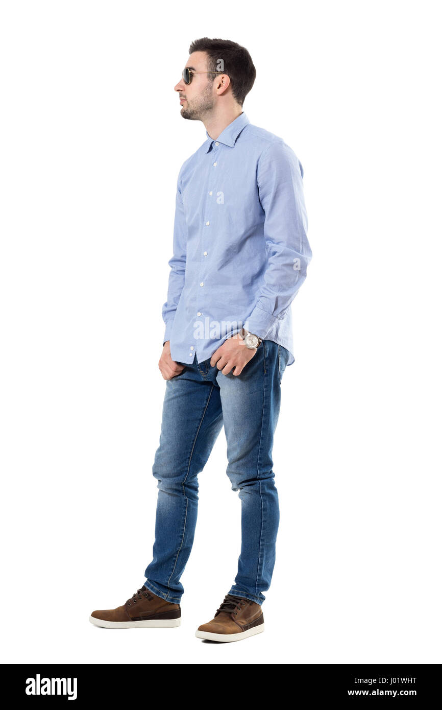 Cool relaxed smart casual young man 