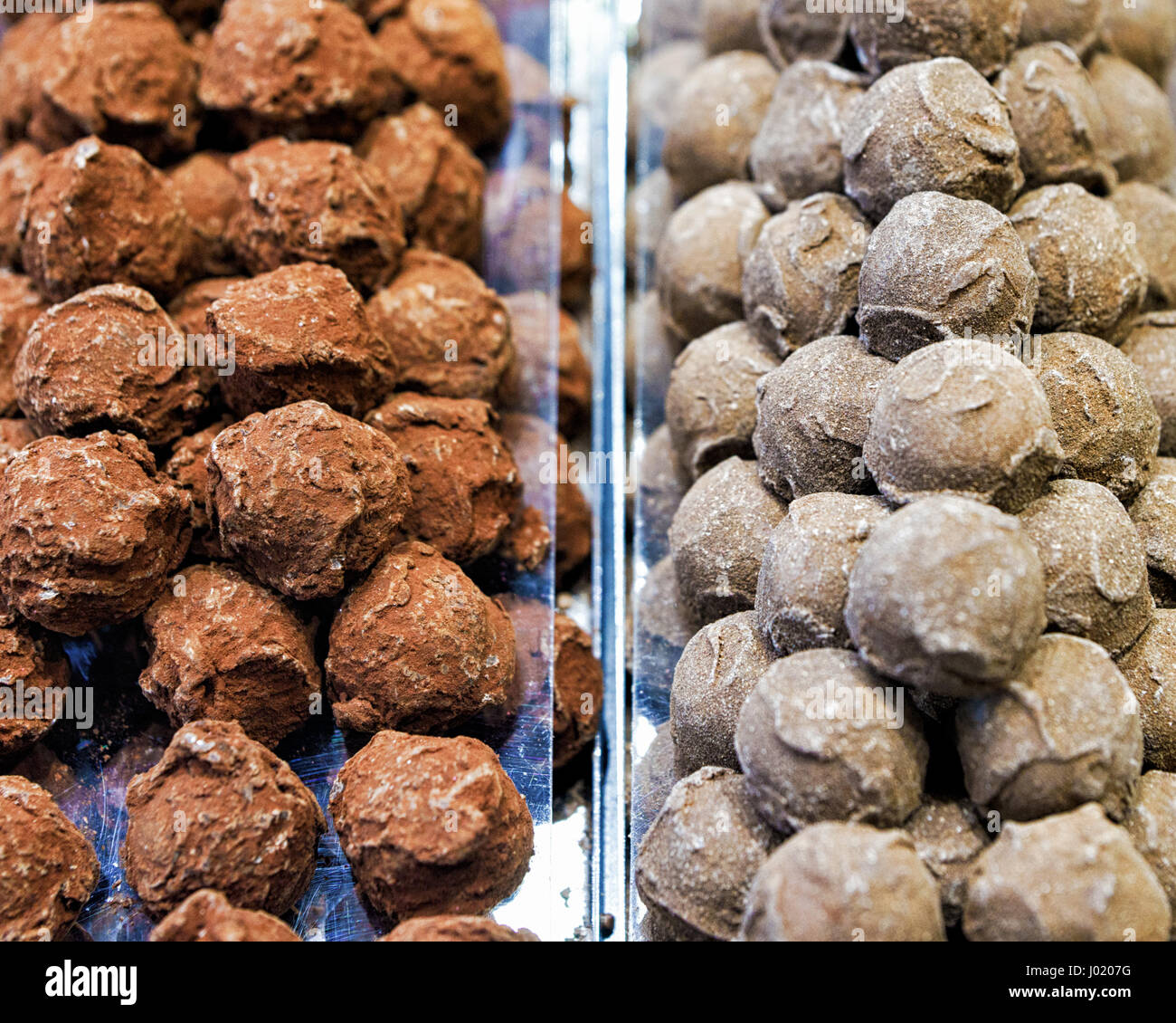 Selection of Swiss chocolate truffles Stock Photo Alamy