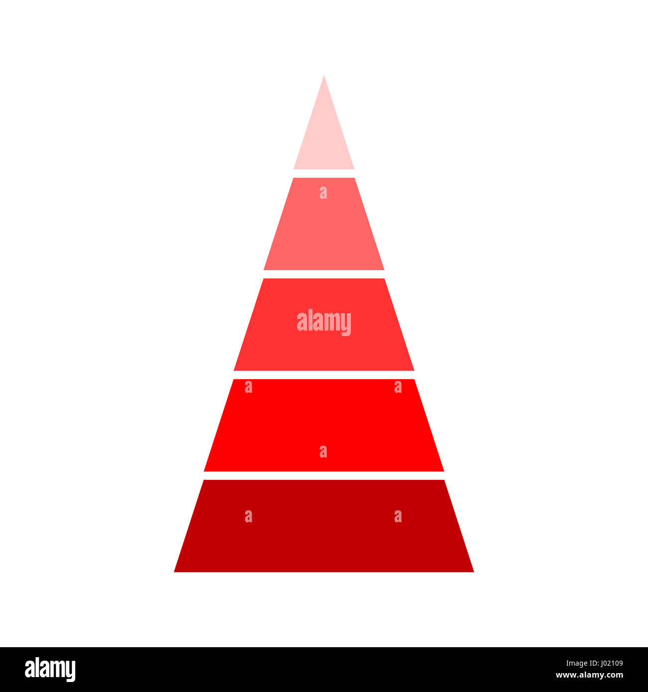 Stacked Pyramid Chart Template 1 Stock Illustration - Download