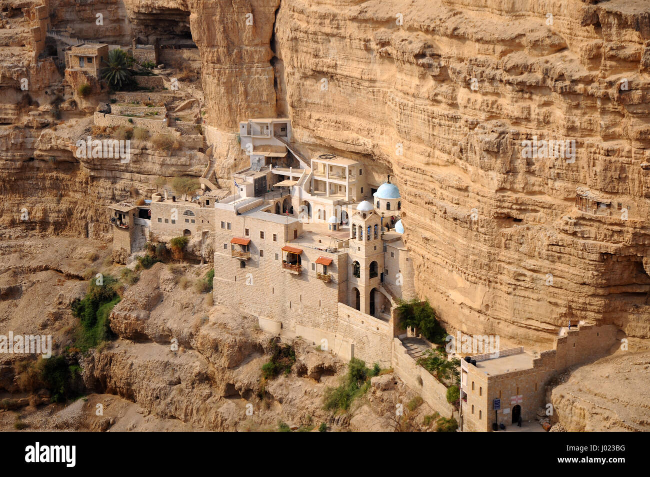 St. George Orthodox Monastery at Wadi Qelt (Israel Stock Photo