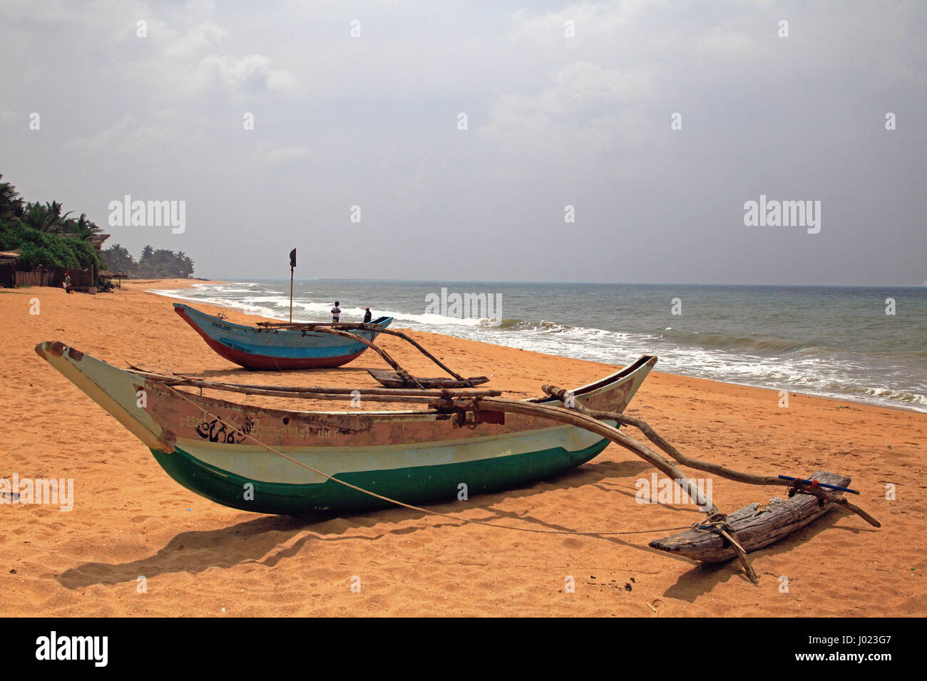 Mt. Lavinia Beach near Colombo (Sri Lanka) Stock Photo