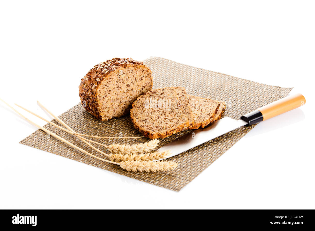 bread isolated on white background Stock Photo - Alamy