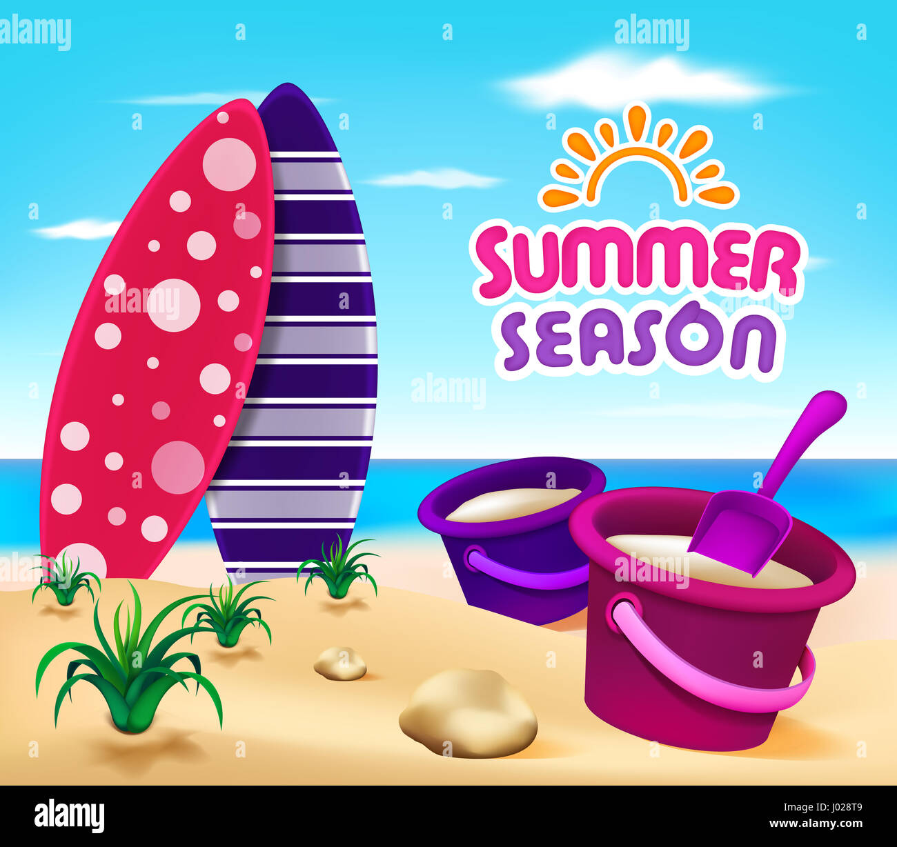 Purple beach board hi-res stock photography and images - Alamy