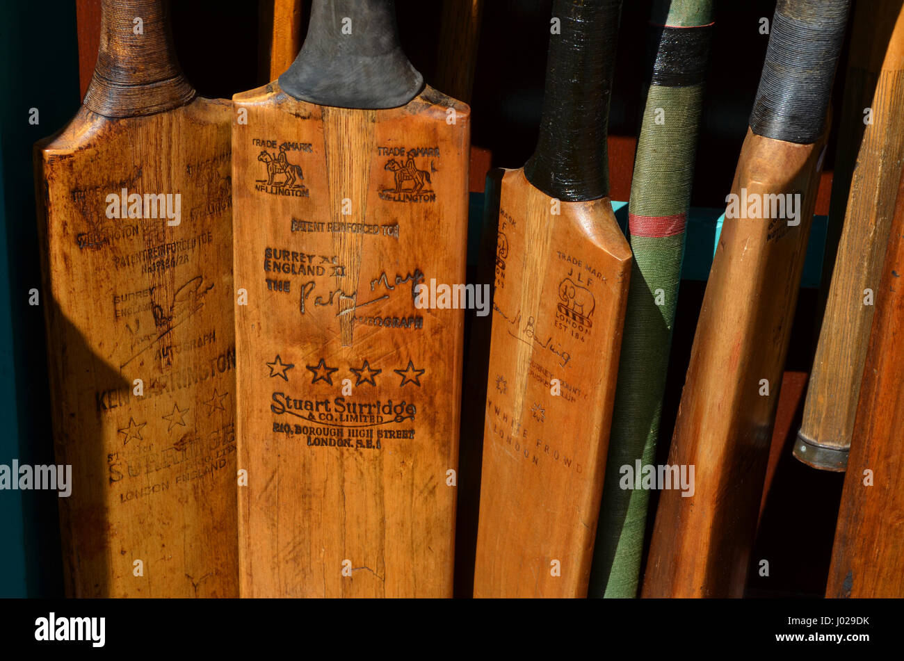 Cricket Bats Stock Photo