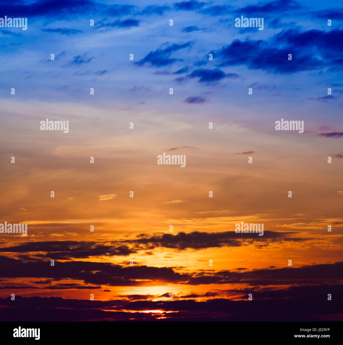sunrise with clouds. Sunset Sky Background Stock Photo - Alamy