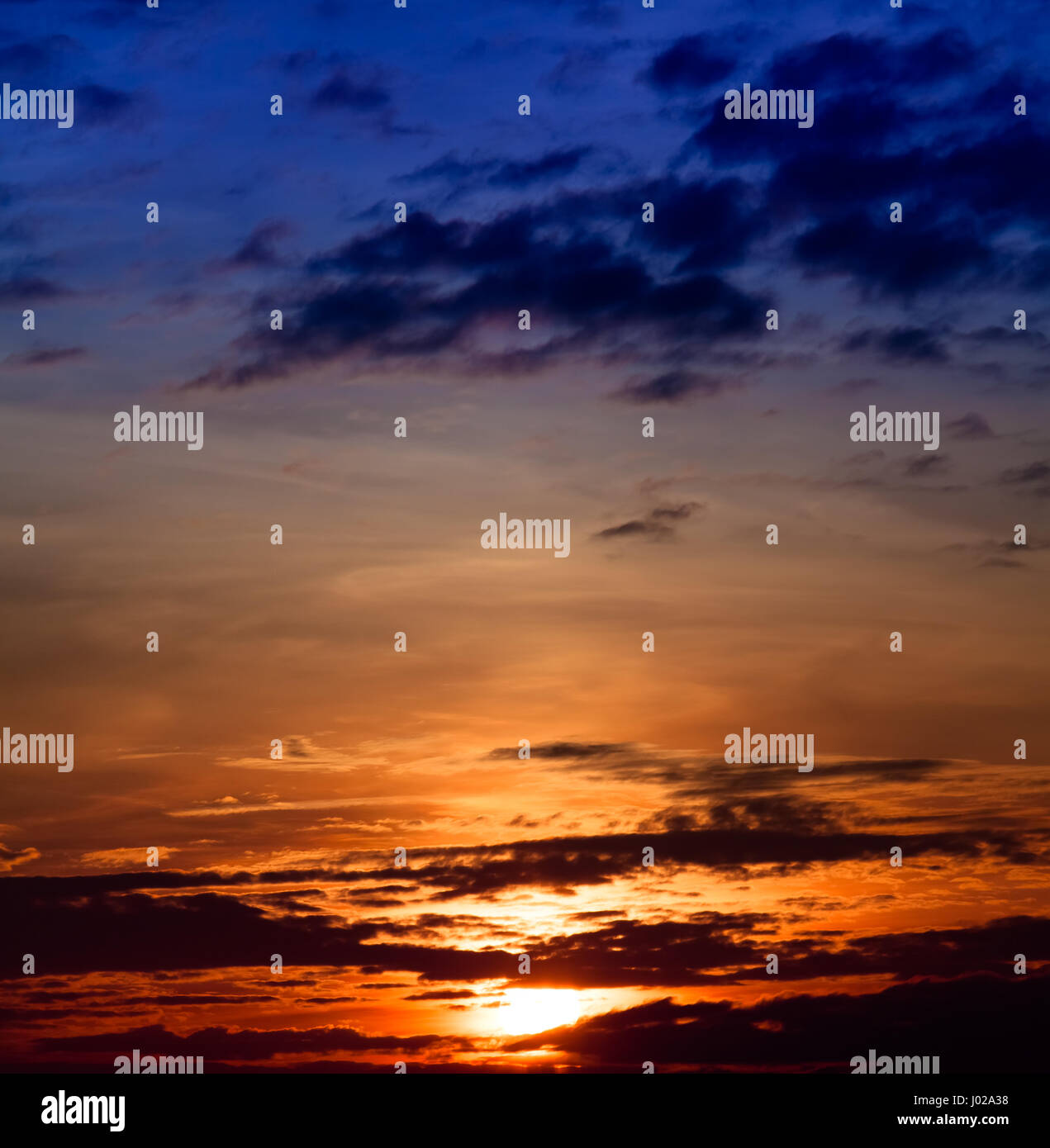 sunrise with clouds. Sunset Sky Background Stock Photo - Alamy