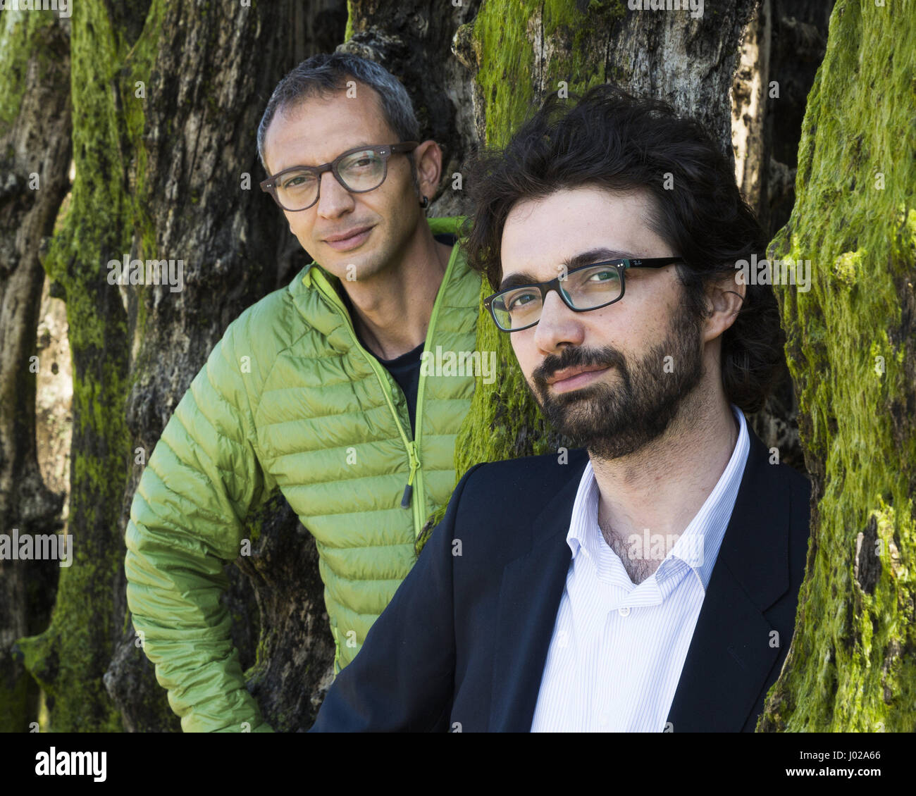 Portrait of Andrea Di Nicola (foreground) and Giampaolo Musumeci (background) 23/05/2015 ©Philippe MATSAS/Opale Stock Photo