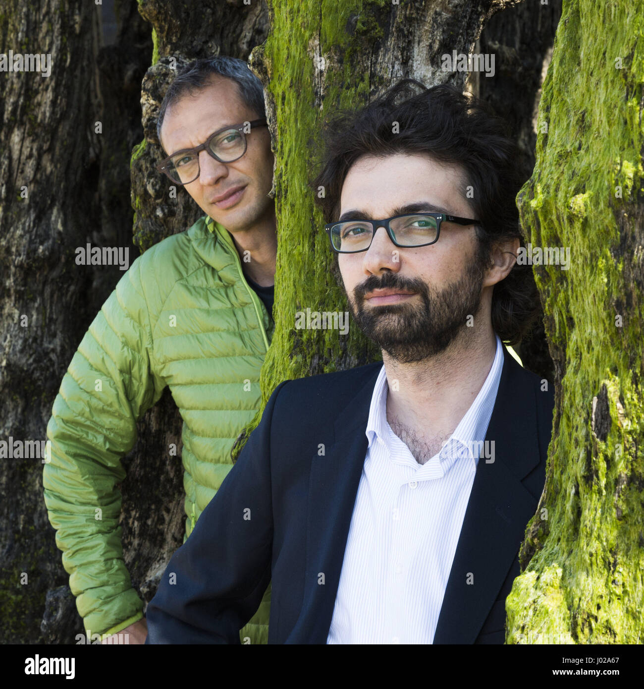 Portrait of Andrea Di Nicola (foreground) and Giampaolo Musumeci (background) 23/05/2015 ©Philippe MATSAS/Opale Stock Photo