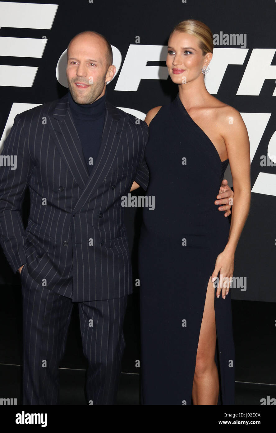 April 8, 2017 - New York, New York, U.S. - Actor JASON STATHAM and his ...