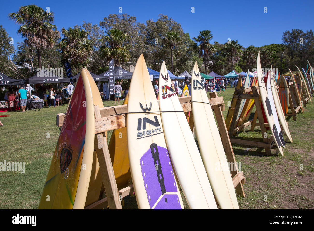 Avalon Beach, Sydney, Australia. Sunday 9th April 2017. Surfboard collectors and enthusiasts