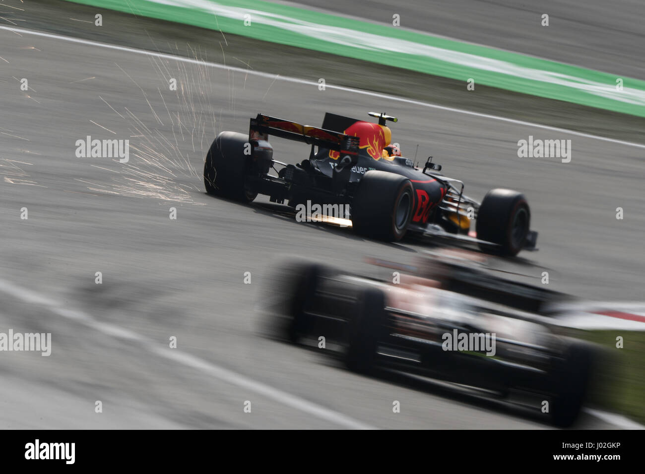9th April 2017, Shanghai Circuit, Shanghai, China; Chinese Grand Prix Race Day;  #33 Max Verstappen (NDL, Red Bull Racing) Stock Photo