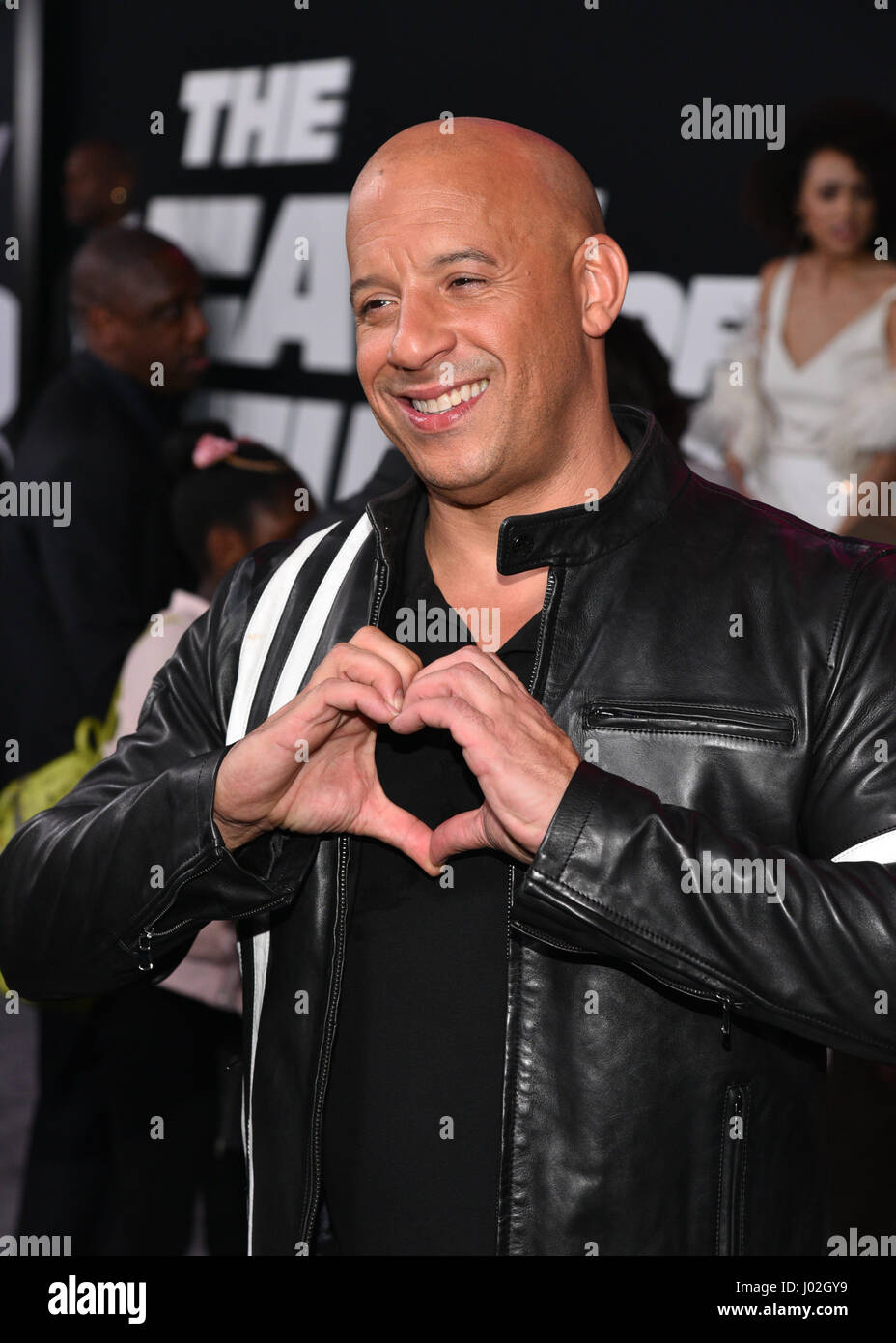 New York, USA. 8th April, 2017. Vin Diesel attends 'The Fate Of The Furious' New York Premiere at Radio City Music Hall on April 8, 2017 in New York City. credit: Erik Pendzich Credit: Erik Pendzich/Alamy Live News Stock Photo
