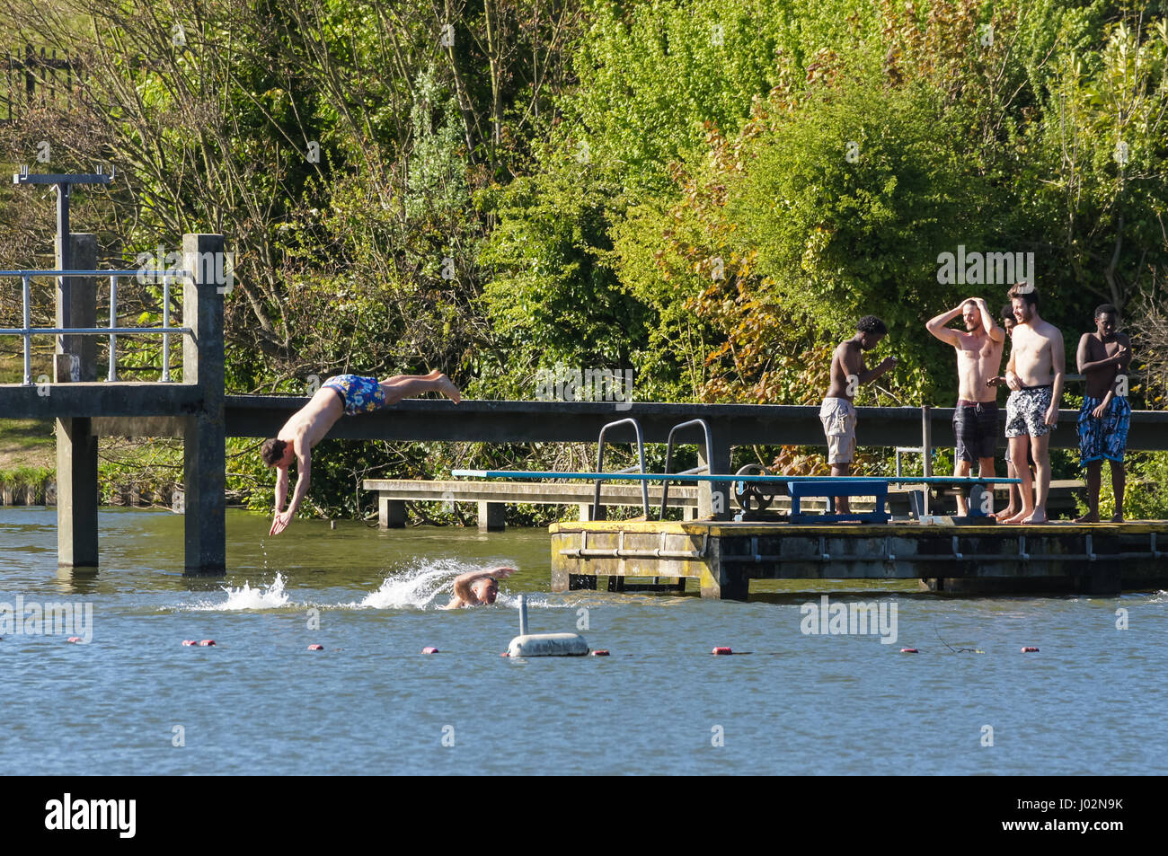 Hampstead pond men hires stock photography and images Alamy