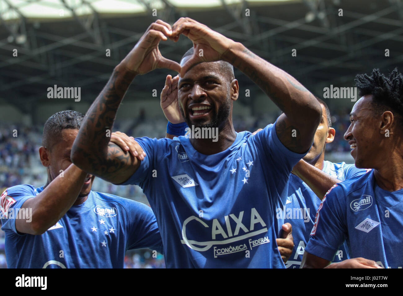 Dedé do Cruzeiro during match against the Democrat in a match valid for the eleventh round of the Mineiro Championship, at the Governador Magalhães Pinto Stadium, the Mineirão, in Belo Horizonte, on Sunday, 09. (PHOTO: DOUG PATRICIO/BRAZIL PHOTO PRESS) Stock Photo