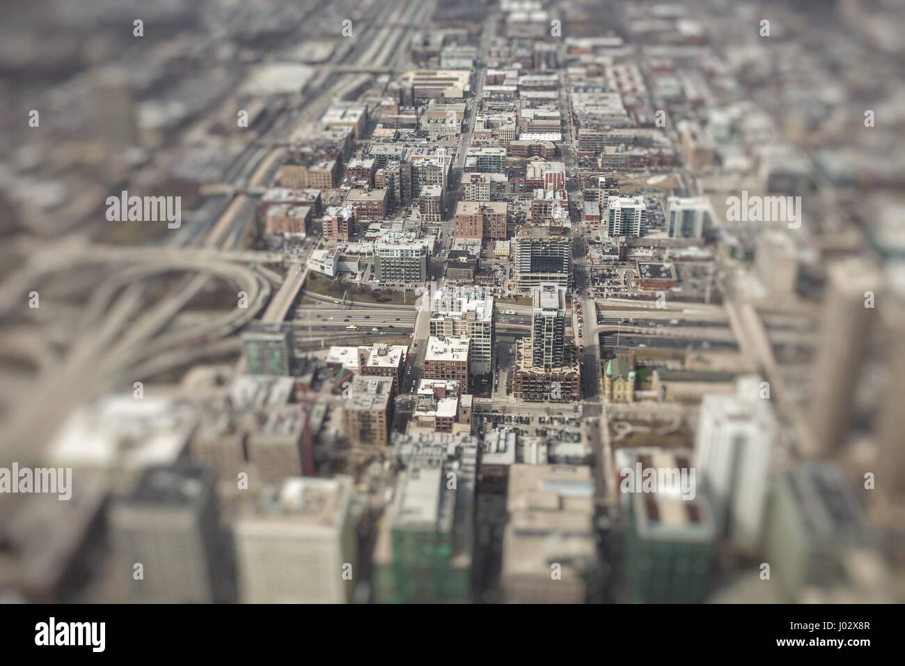 Chicago Skyline Aerial View Stock Photo - Alamy