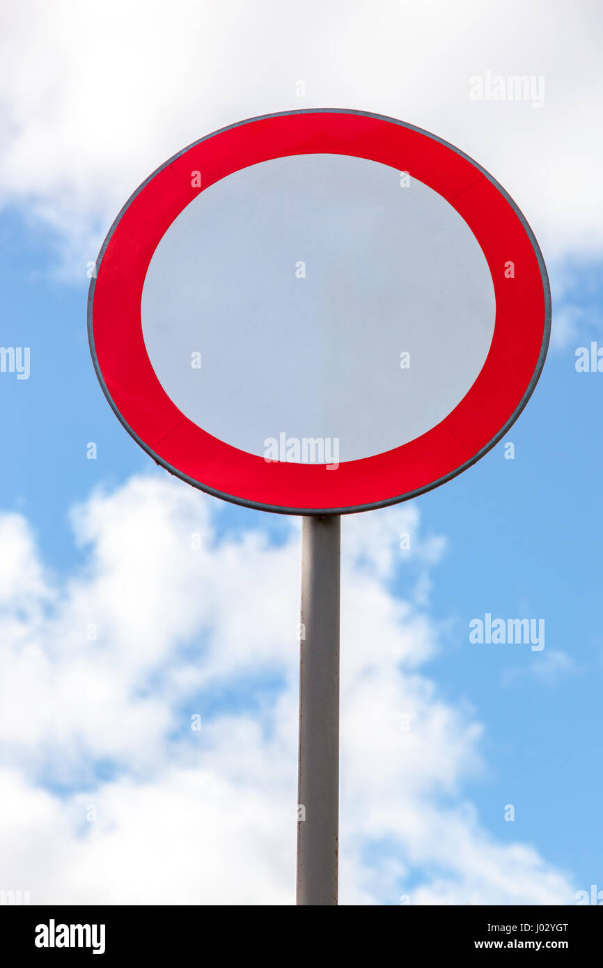 Road sign on a blue sky background Stock Photo - Alamy