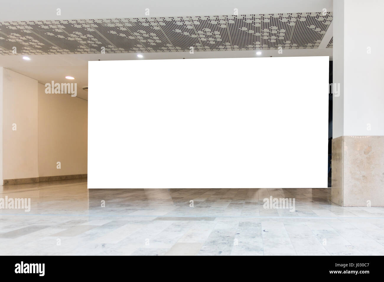 Big Horizontal Billboard Banner Signage Mock Up Display In The