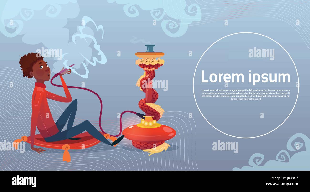 Egyptian man smoking Stock Vector Images - Alamy