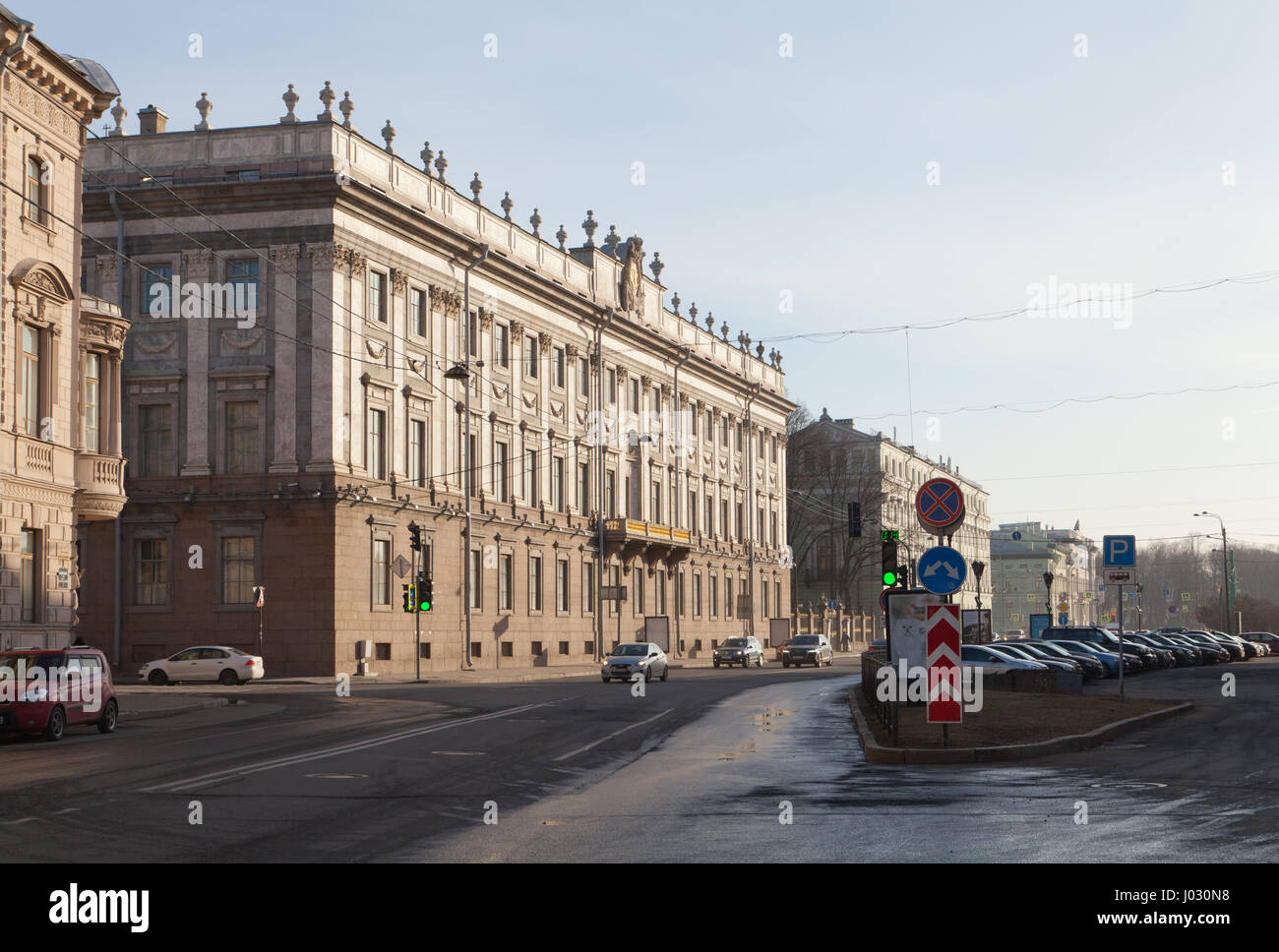 Marble Palace, Millionnaya Street, St. Petersburg, Russia. Stock Photo