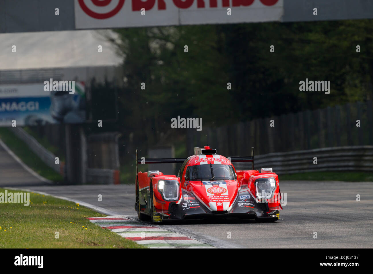 Monza, Italy - April 01, 2017: Oreca 07 – Gibson of CEFC Manor TRS Racing Team, driven by R T. Graves / R. Gonzalez / J. Hirschi / S. Trummer during t Stock Photo
