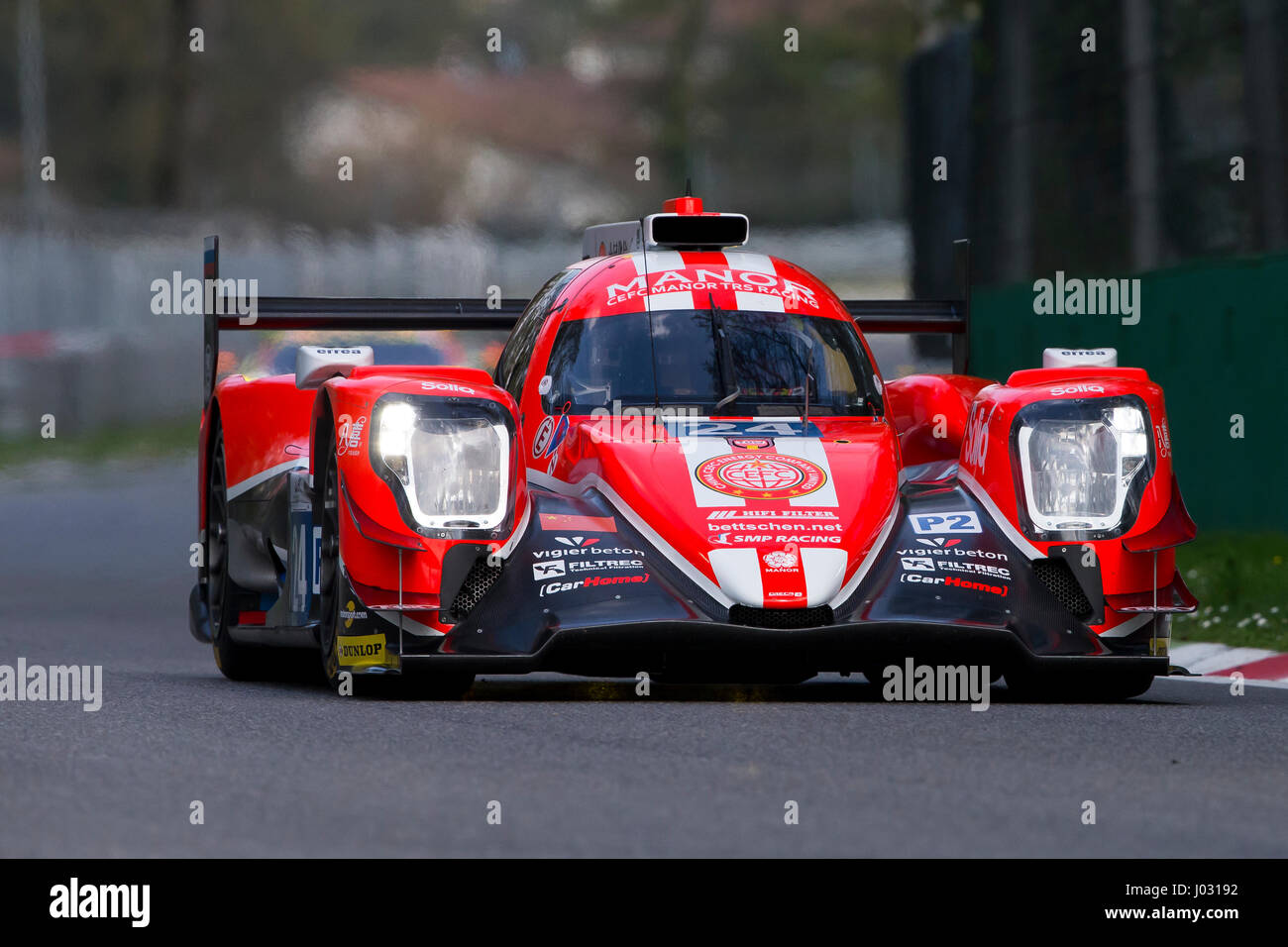 Monza, Italy - April 01, 2017: Oreca 07 – Gibson of CEFC Manor TRS Racing Team, driven by R T. Graves / R. Gonzalez / J. Hirschi / S. Trummer during t Stock Photo