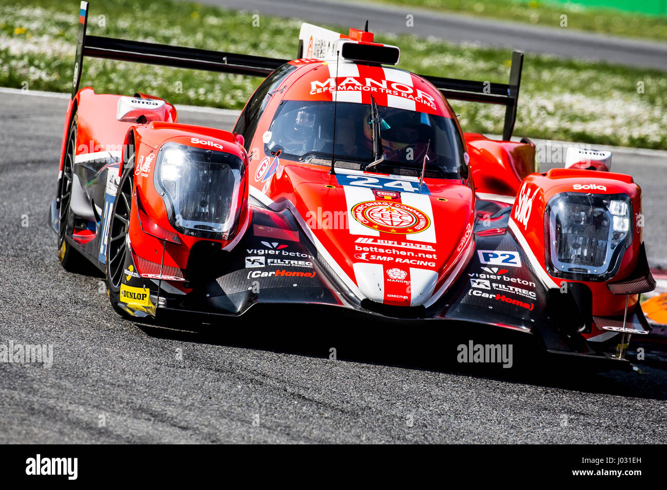 Monza, Italy - April 01, 2017: Oreca 07 – Gibson of CEFC Manor TRS Racing Team, driven by R T. Graves / R. Gonzalez / J. Hirschi / S. Trummer during t Stock Photo