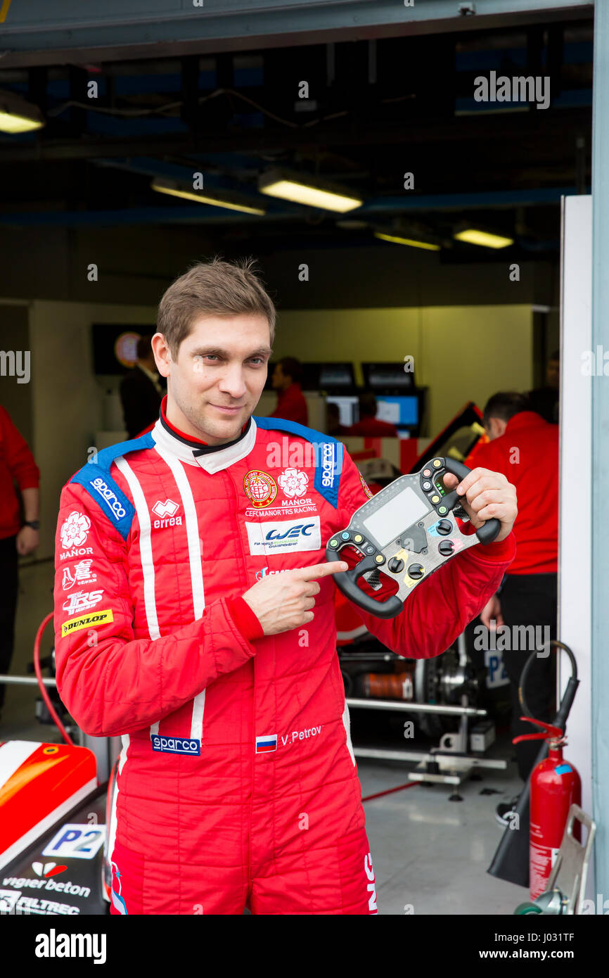 Monza, Italy - April 01, 2017: Oreca 07 – Gibson of CEFC Manor TRS Racing Team, driven by R T. Graves / R. Gonzalez / J. Hirschi / S. Trummer during t Stock Photo
