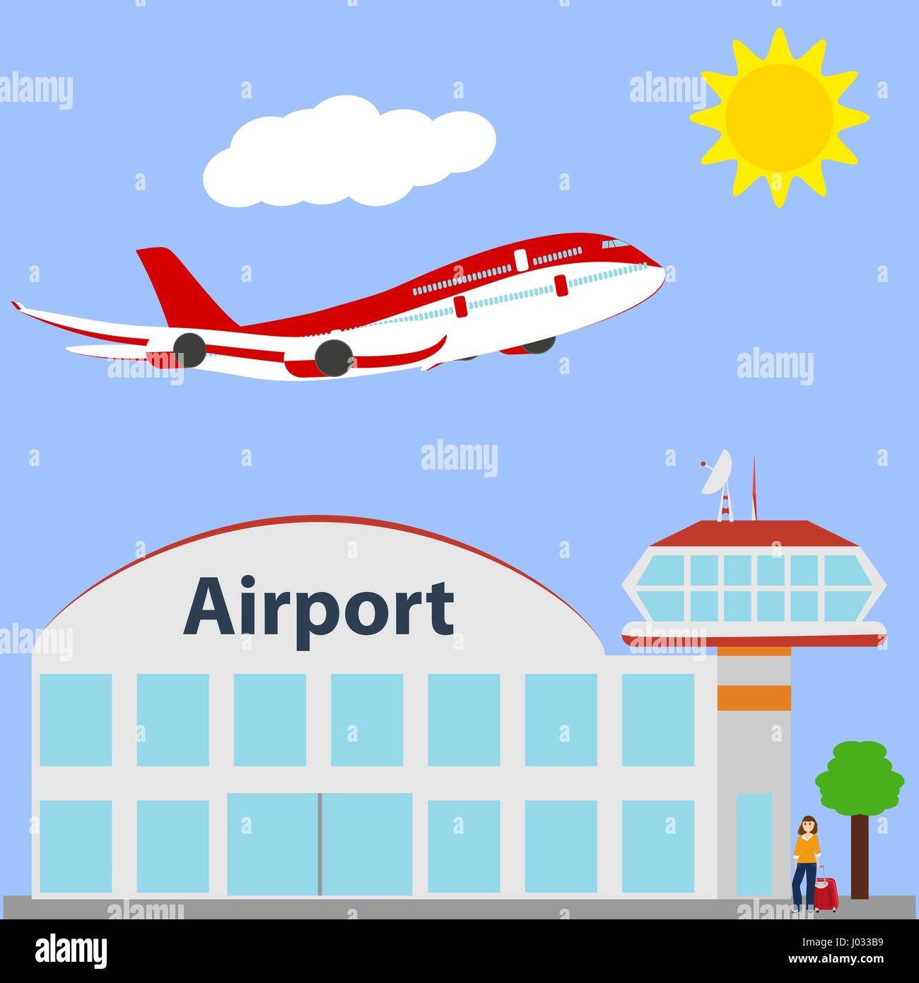 Airport icon, vector illustration Stock Vector Image & Art - Alamy