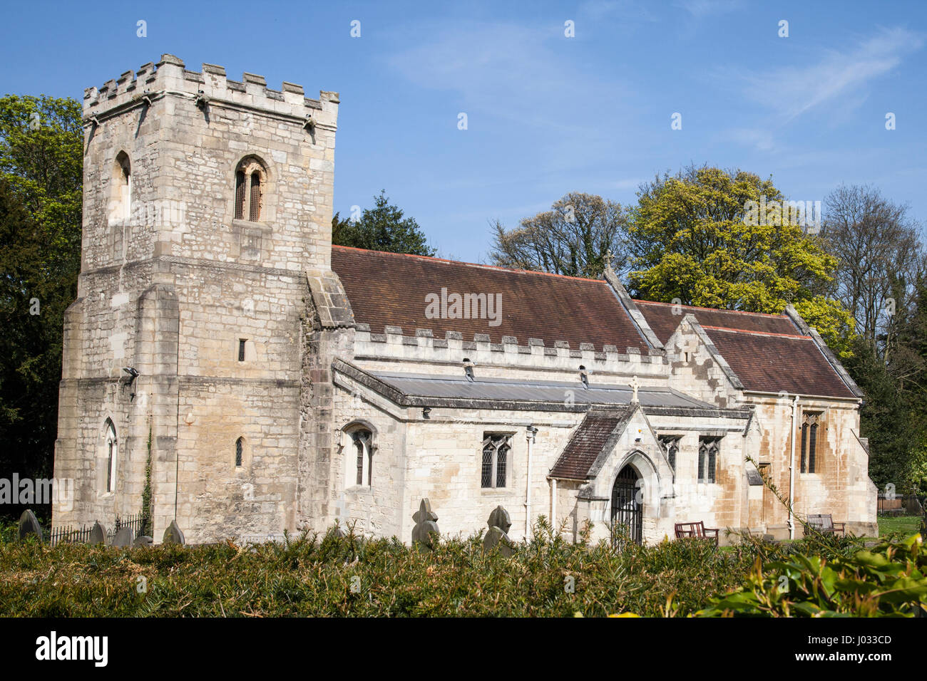 BRODSWORTH ST MICHAEL & ALL ANGELS CHURCH BRODSWORTH DONCASTER YORKSHIRE UK Stock Photo