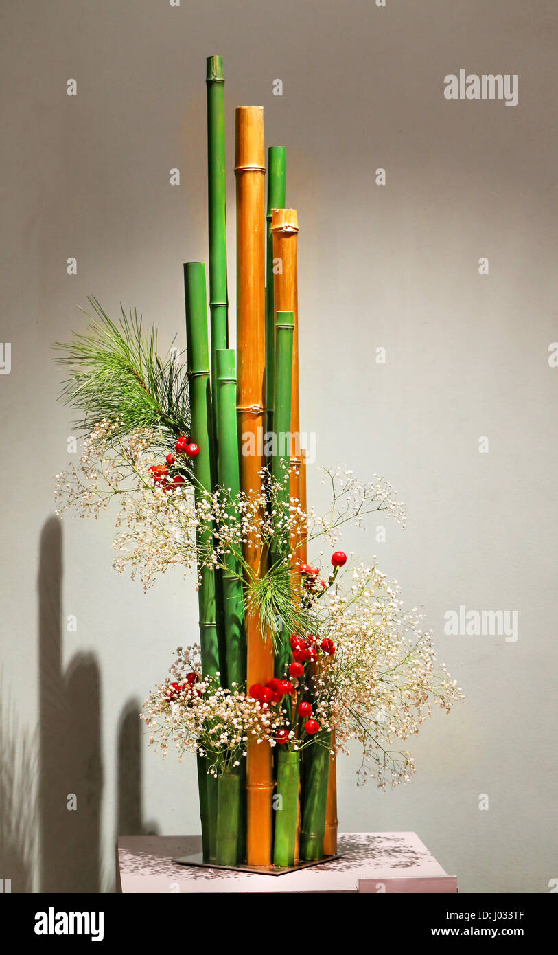 Japanese ikebana the art Stock Photo