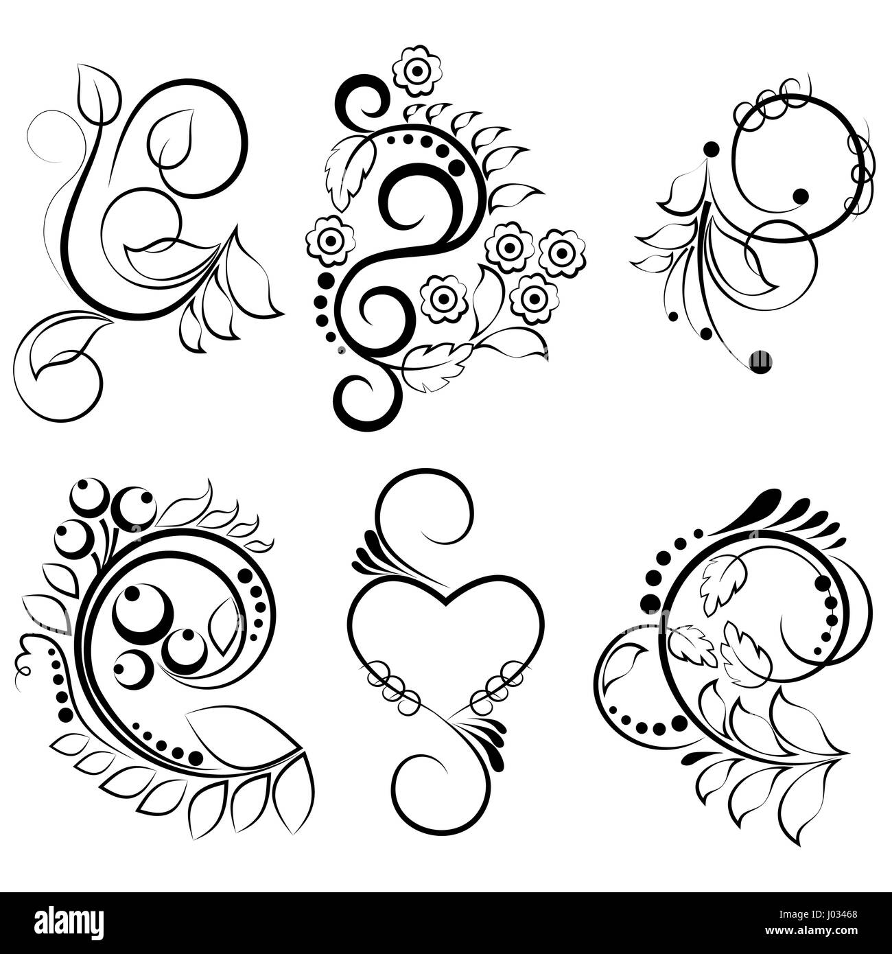 Ornamental design elements vector Stock Vector Image & Art Alamy