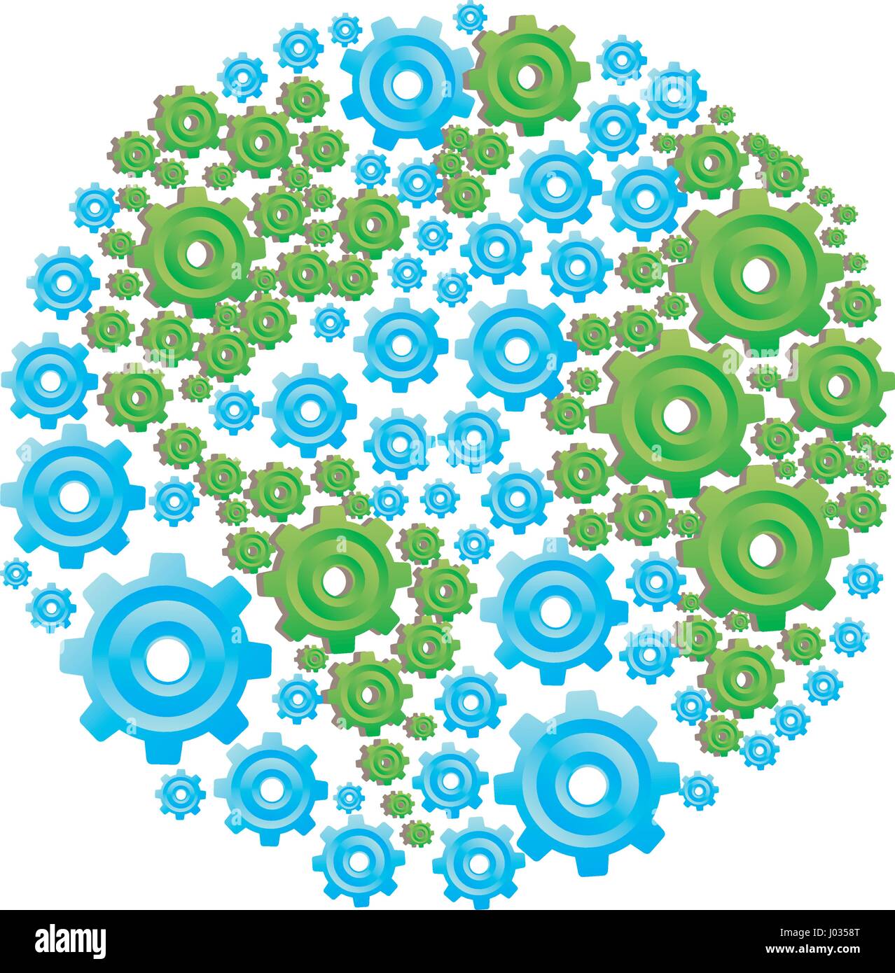 colorful circular shape with pattern of pinions Stock Vector Image & Art Alamy