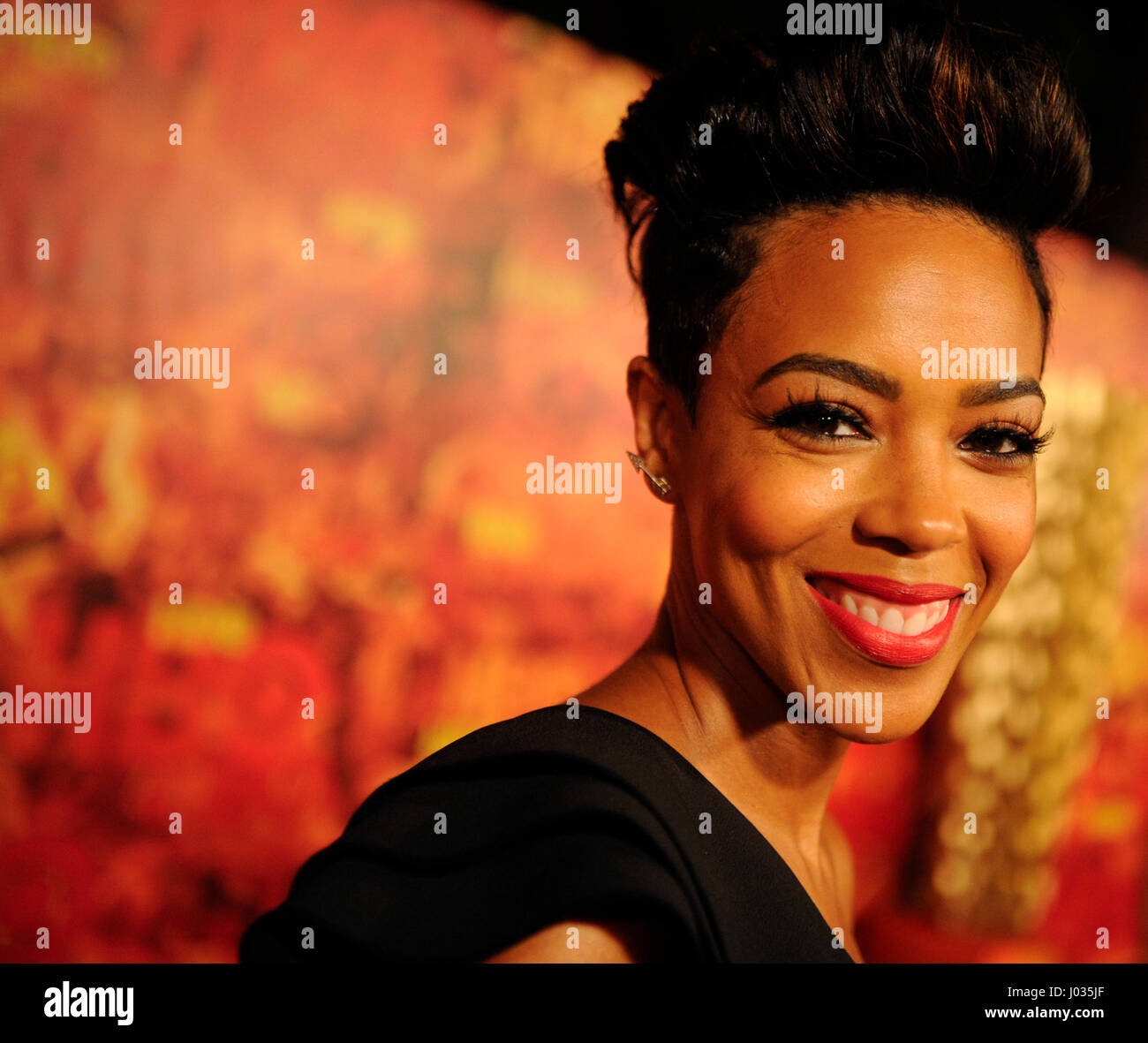 Jazmyn Simon attends HBO's 2015 Emmy After Party at the Pacific Design Center on September 20th, 2015 in Los Angeles, California. Stock Photo