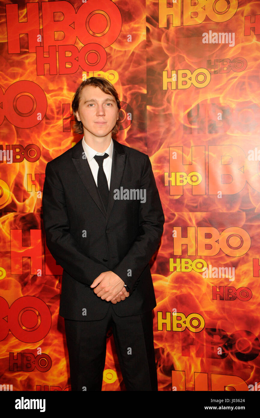Paul Dano attends HBO's 2015 Emmy After Party at the Pacific Design Center on September 20th, 2015 in Los Angeles, California. Stock Photo