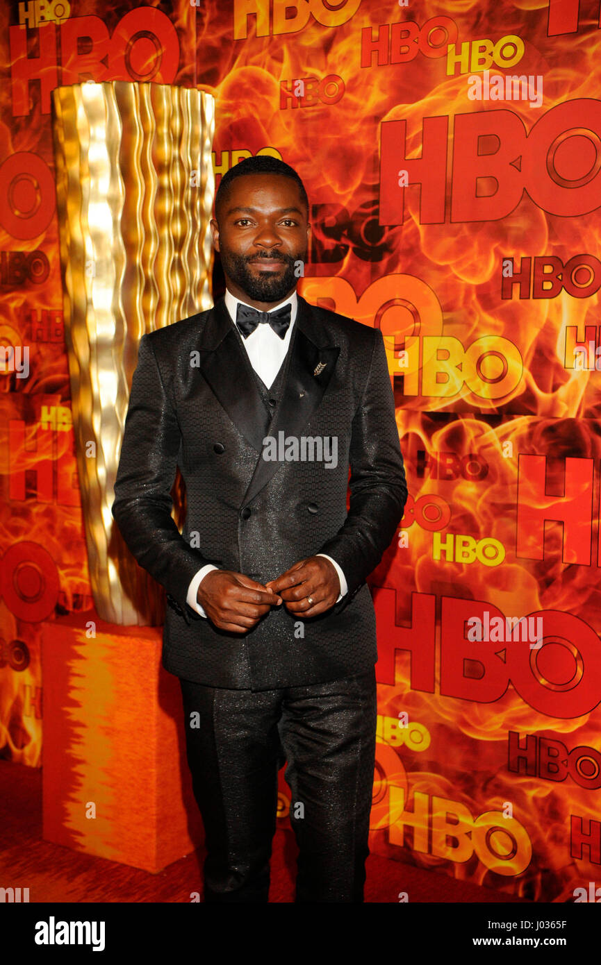 David Oyelowo attends HBO's 2015 Emmy After Party at the Pacific Design Center on September 20th, 2015 in Los Angeles, California. Stock Photo