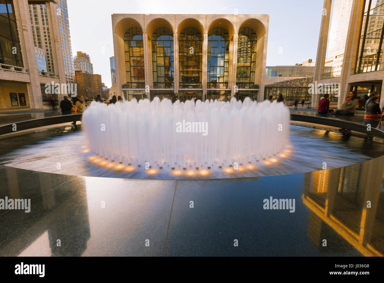 New York City, USAApril 2, 2017 View of Lincoln Center's Revson