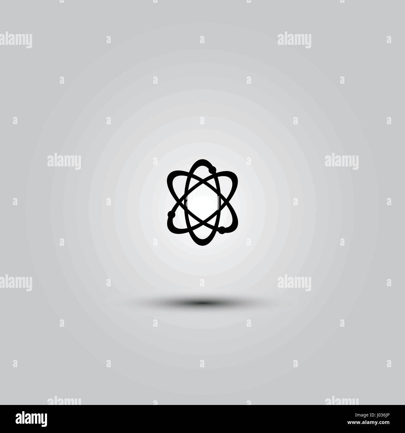 Atom Icon in trendy flat style isolated on white background. Atom symbol for your web site design, logo, app, UI. Stock Vector