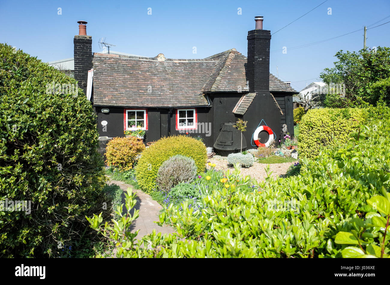 The old Ferry Cottage in Rye, East Sussex, UK Stock Photo