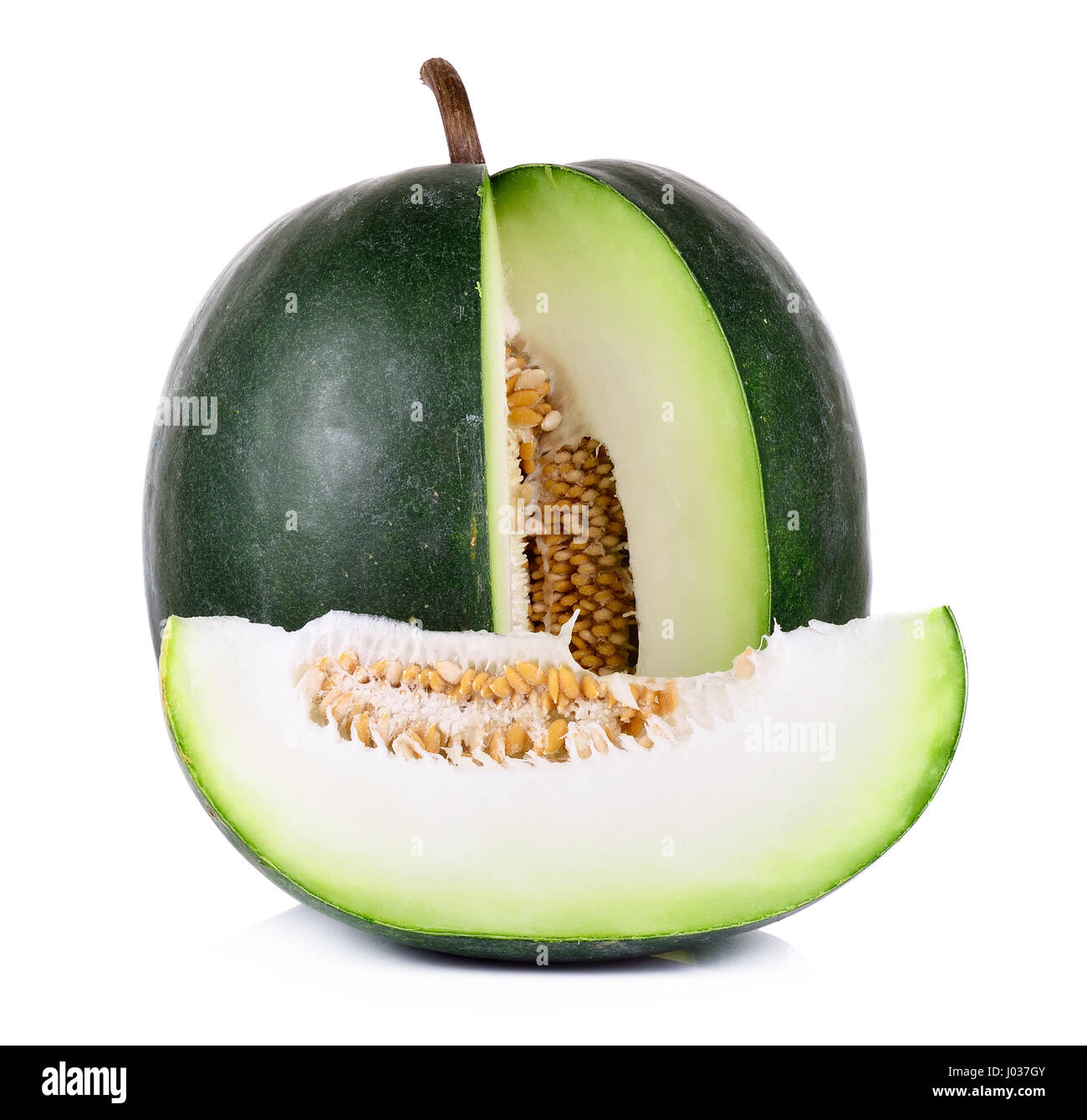 Winter melon isolated on white background Stock Photo - Alamy