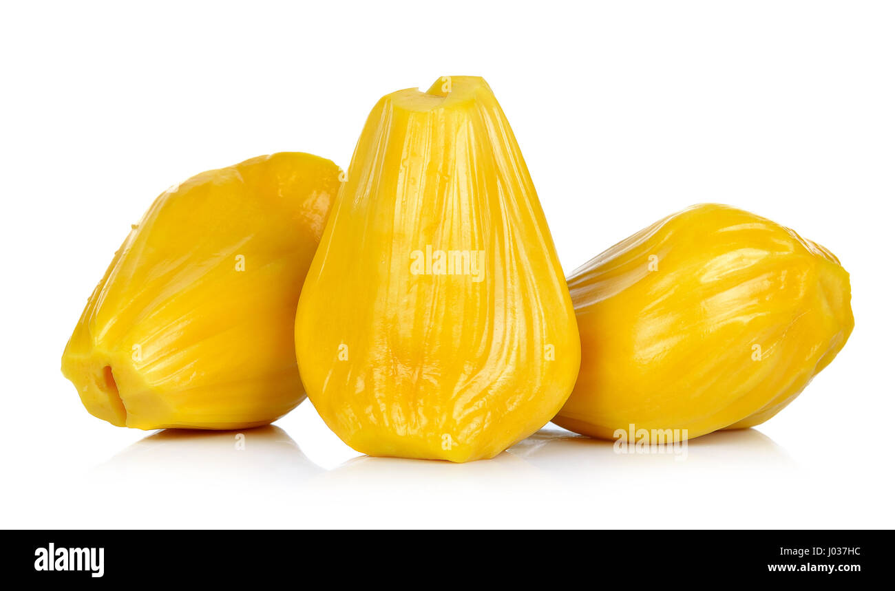 Ripe Jackfruit isolated on white background Stock Photo - Alamy