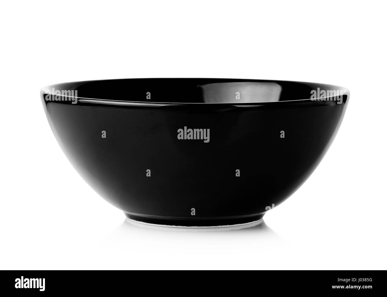 Black bowl isolated on a white background Stock Photo Alamy