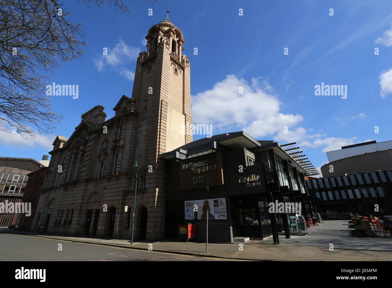 Albert Hall Conference Centre and Nottingham Playhouse Nottingham UK  April 2017 Stock Photo