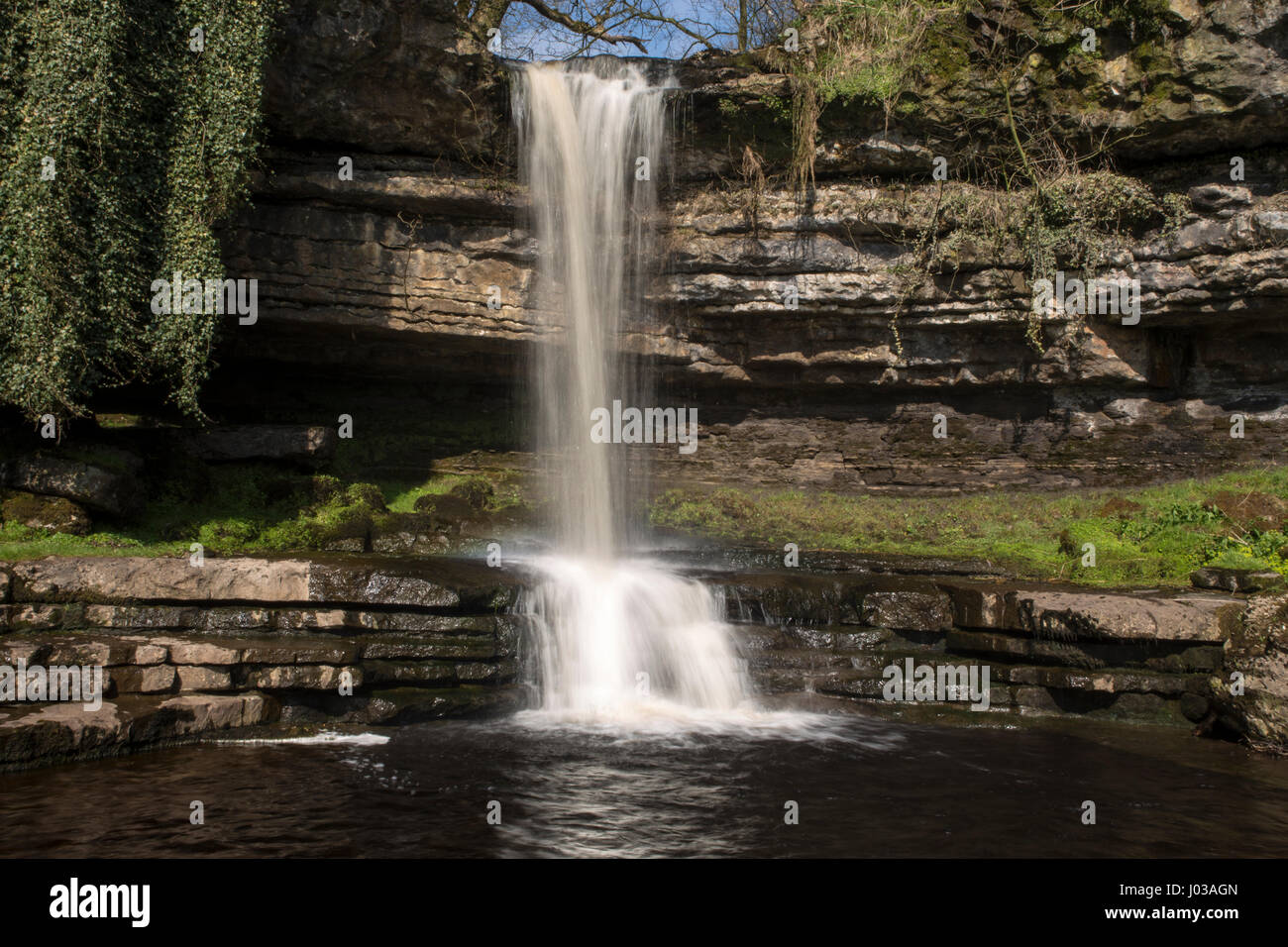 Abbey Force Waterfall Stock Photo