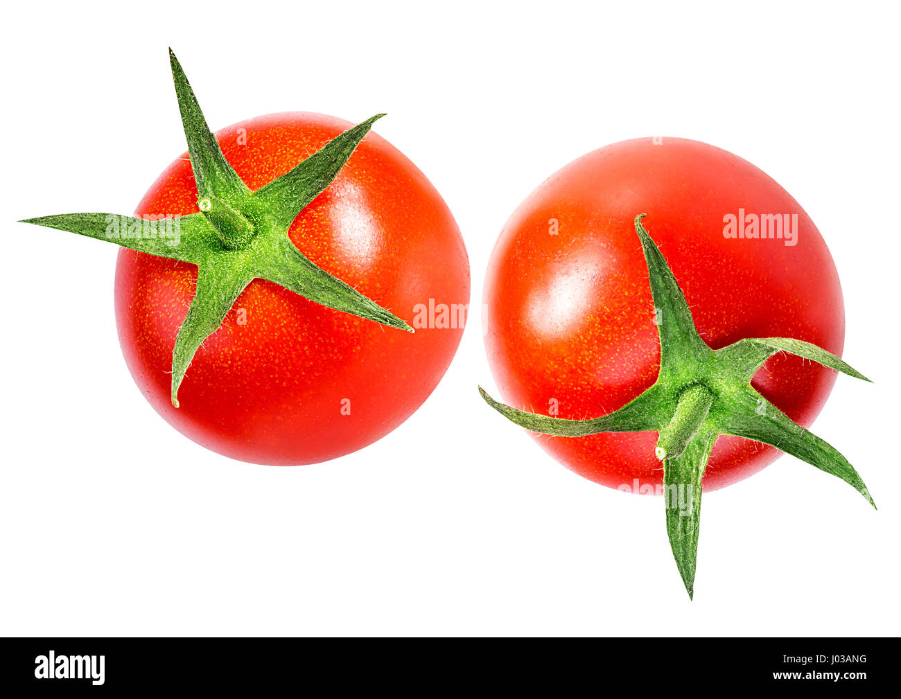 Cherry tomatoes isolated on a white background Stock Photo